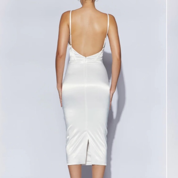 Corset Midi Dress - White - Picture 2 of 6